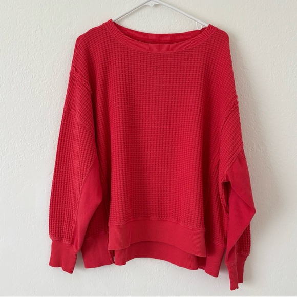 American Eagle Outfitters Tops - AE Big Hug Waffle Sweatshirt